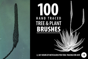 100 Tree and Plant Brushes