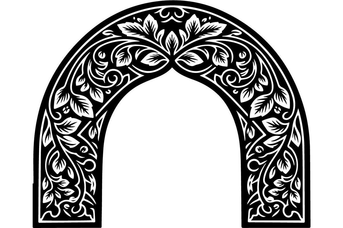 Decorative Arch Window Vector Set, a Decorative Illustration by Designer_Momina (Photo 19 of 21)