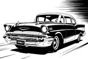 Vintage Speed Car SVG Bundle, an Object Graphic by Creativeshirt (Thumbnail 3 of 12)