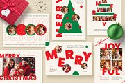 6 Simple Christmas Card/Holiday Card, a Card Template by Vynetta (Thumbnail 1 of 4)
