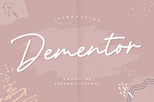 Dementor - Monoline Handwritten Font