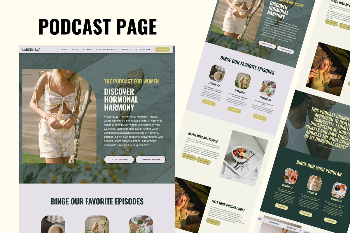 Squarespace Health Coach Website, a Squarespace Template by Solana Creative Co. (Photo 7 of 11)