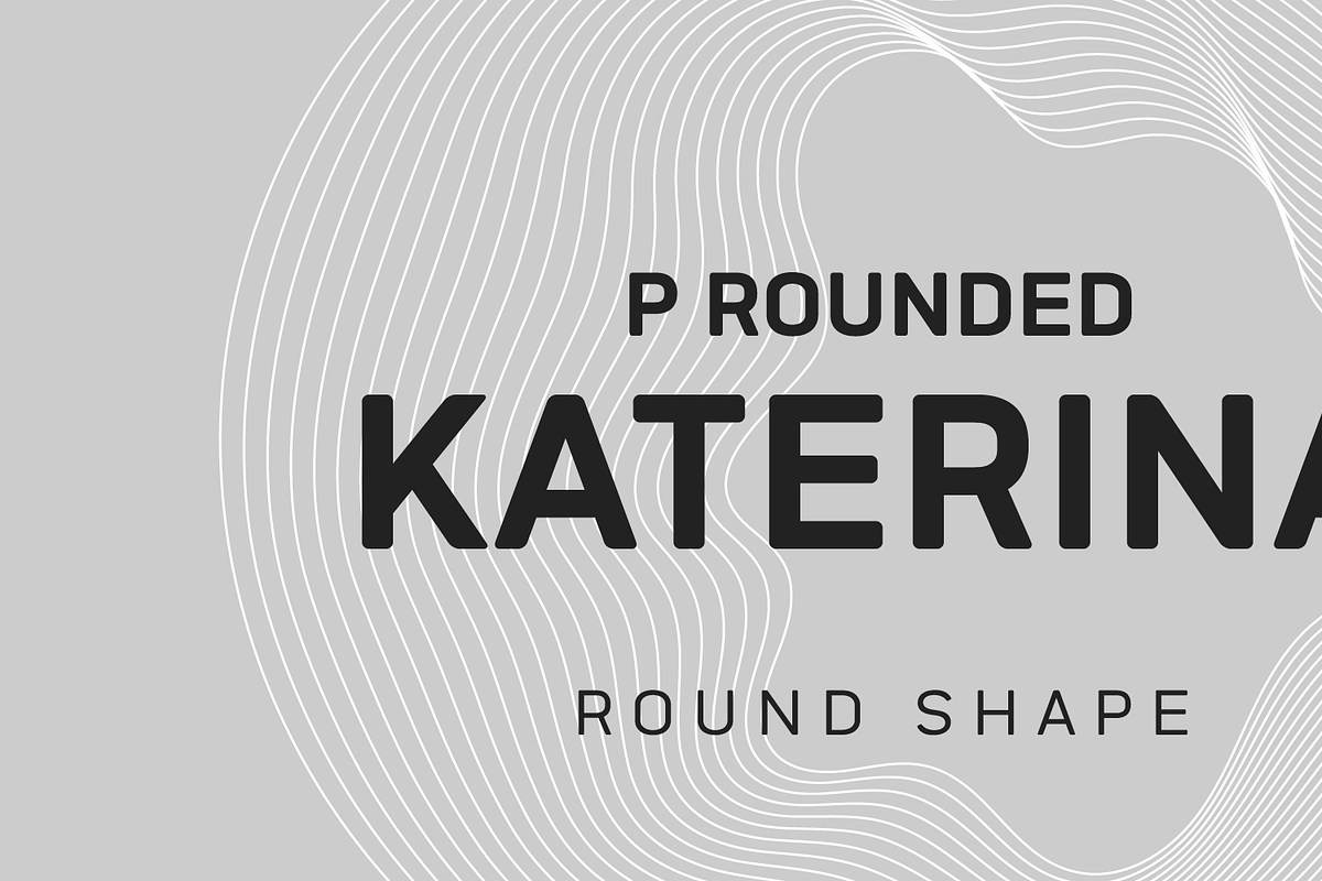 Katerina P Rounded, a Sans Serif Font by NicolassFonts (Photo 1 of 5)