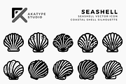 Seashell Icon Vector, a Solid Icon by Akatype Studio (Thumbnail 1 of 3)