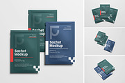 Sachet Package Mockup, a Packaging Mockup by AndikaGraphic (Thumbnail 1 of 6)