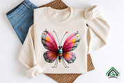 Whimsical Summer Butterfly Clipart, an Illustration by Craft Nest (Thumbnail 9 of 12)