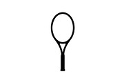 Tennis Racket Icon Silhouette Bundle, an Illustration by Designs_River (Thumbnail 22 of 51)