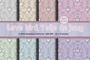 Love bird  Seamless Pattern, a Pattern Graphic by STUDIO CHOTI (Thumbnail 1 of 9)