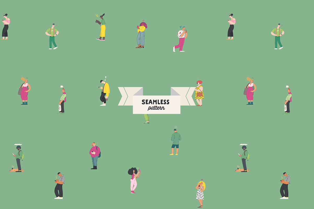 Waiting in line (vector), a Healthcare Illustration by Grivina's shop (Photo 9 of 19)