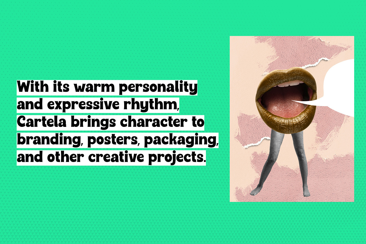 Cartela | A Playful & Bold Sans Font, a Sans Serif Font by Artolabs (Photo 5 of 14)