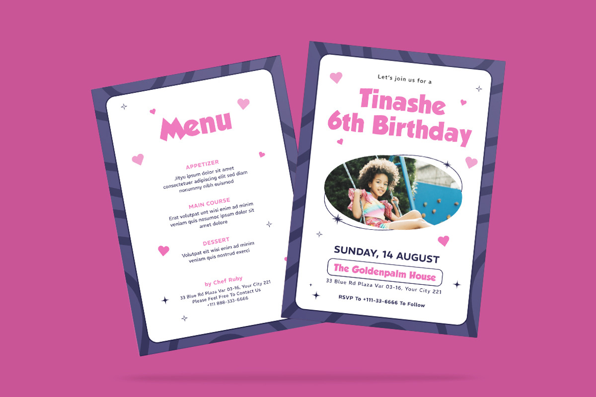 Grave Vibes Birthday Invitation, an Invitation Template by iDoodle Studio (Photo 4 of 4)