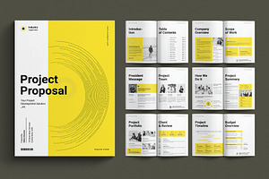 Project Proposal Template, a Brochure Template by E-Type