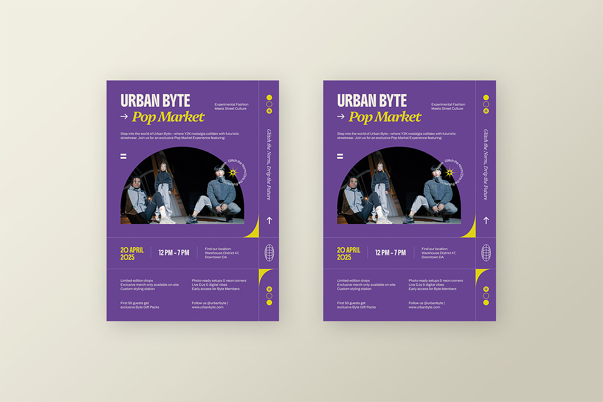 Urban Byte - Flyer Template, a Flyer Template by StreaksideStd (Photo 3 of 3)