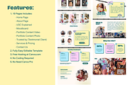 Retro UGC Portfolio Template Canva, a Landing Page Template by Sixtysix Labs (Thumbnail 2 of 7)