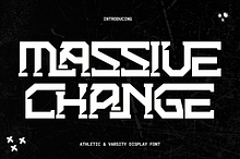 Massive Change - Bold Slab Font