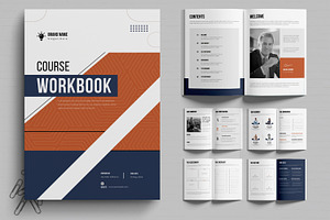 Course Workbook Template, a Brochure Template by MightyDesign