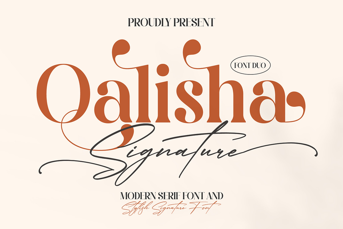 Qalisha Signature Font Duo Typeface, a Serif Font by Storytype Studio (Photo 1 of 15)