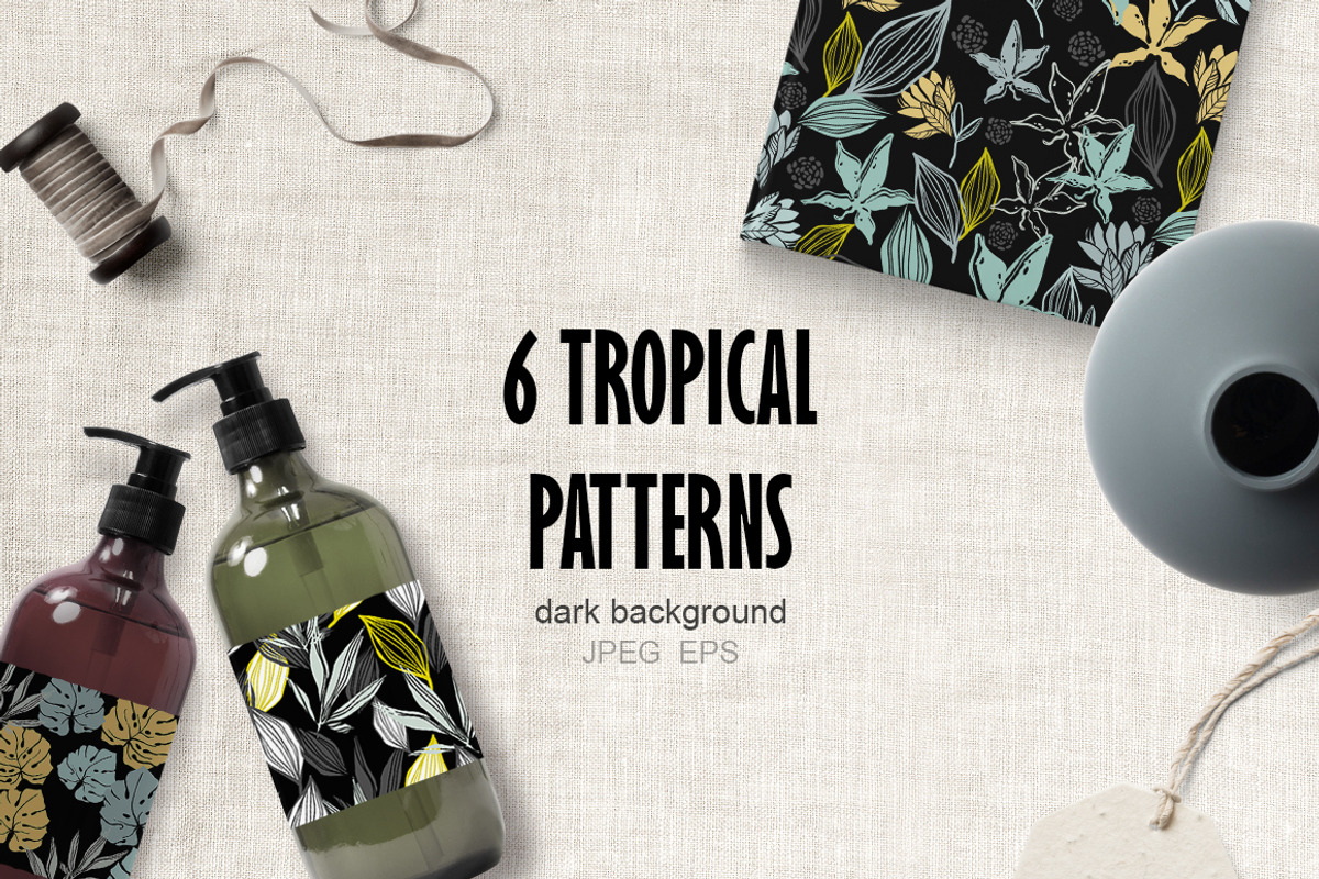 TROPICAL PATTEPNS & TEMPLATES, an Object Graphic by DigitalDream (Photo 5 of 7)