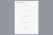 Generic Records And Logs Planning, a Stationery Template by shahsoft (Thumbnail 2 of 4)
