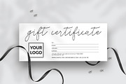 Minimal Gift Certificate, a Card Template by Amit Debnath (Thumbnail 1 of 3)