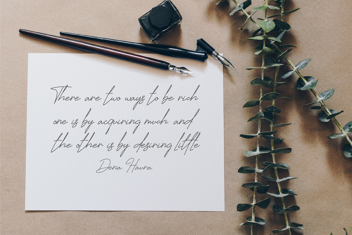 Jhenyta Signature Script, a Script Font by Lettertype Studio (Photo 3 of 6)