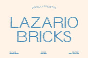 Lazario Bricks, a Sans Serif Font by Craft Supply Co. (Thumbnail 1 of 8)