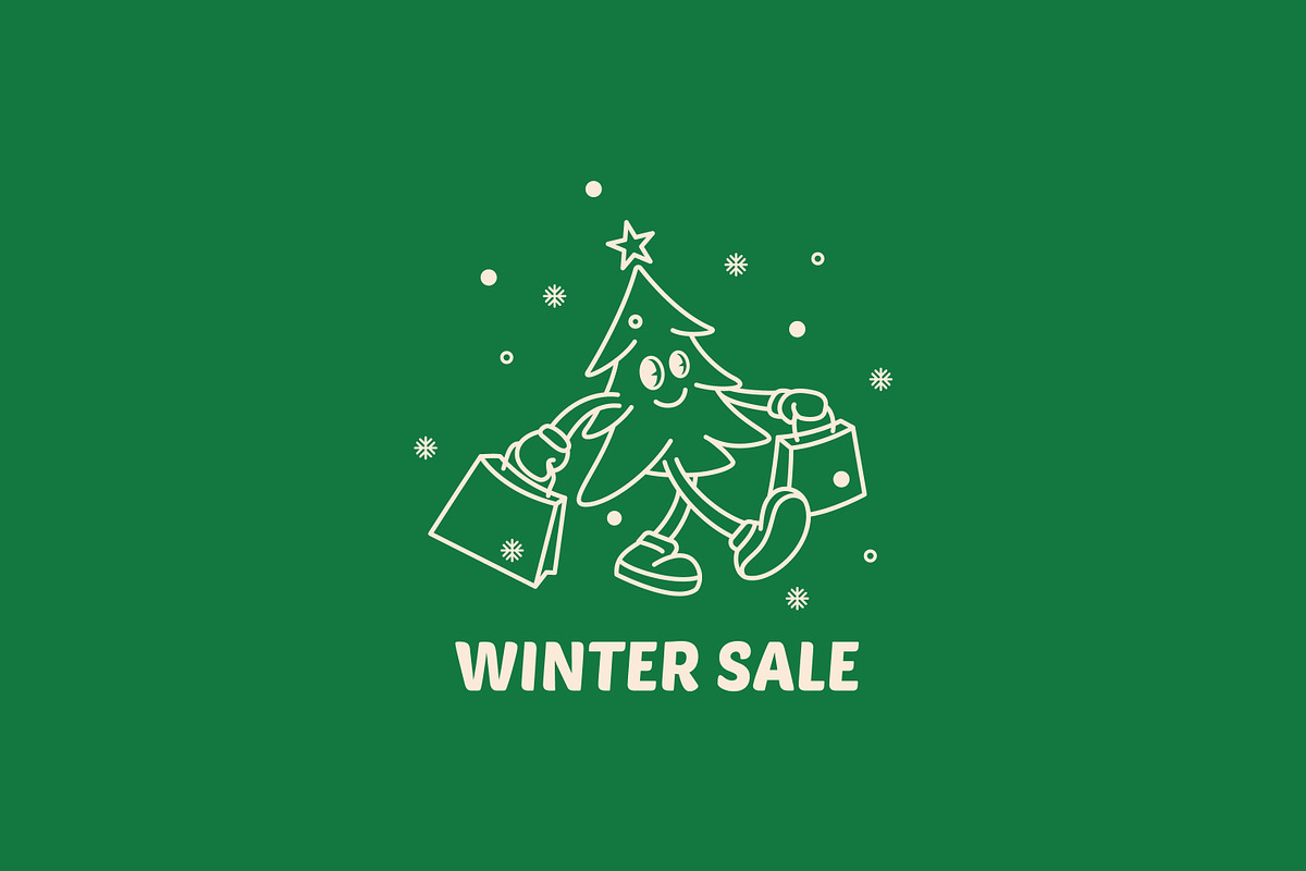 Spruce Tree Holiday Winter Sale, a Branding & Logo Template by Signatoro (Photo 2 of 3)