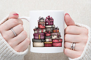 Whimsical Christmas Gift Box Clipart, an Illustration by Sublimation Artist (Thumbnail 5 of 6)