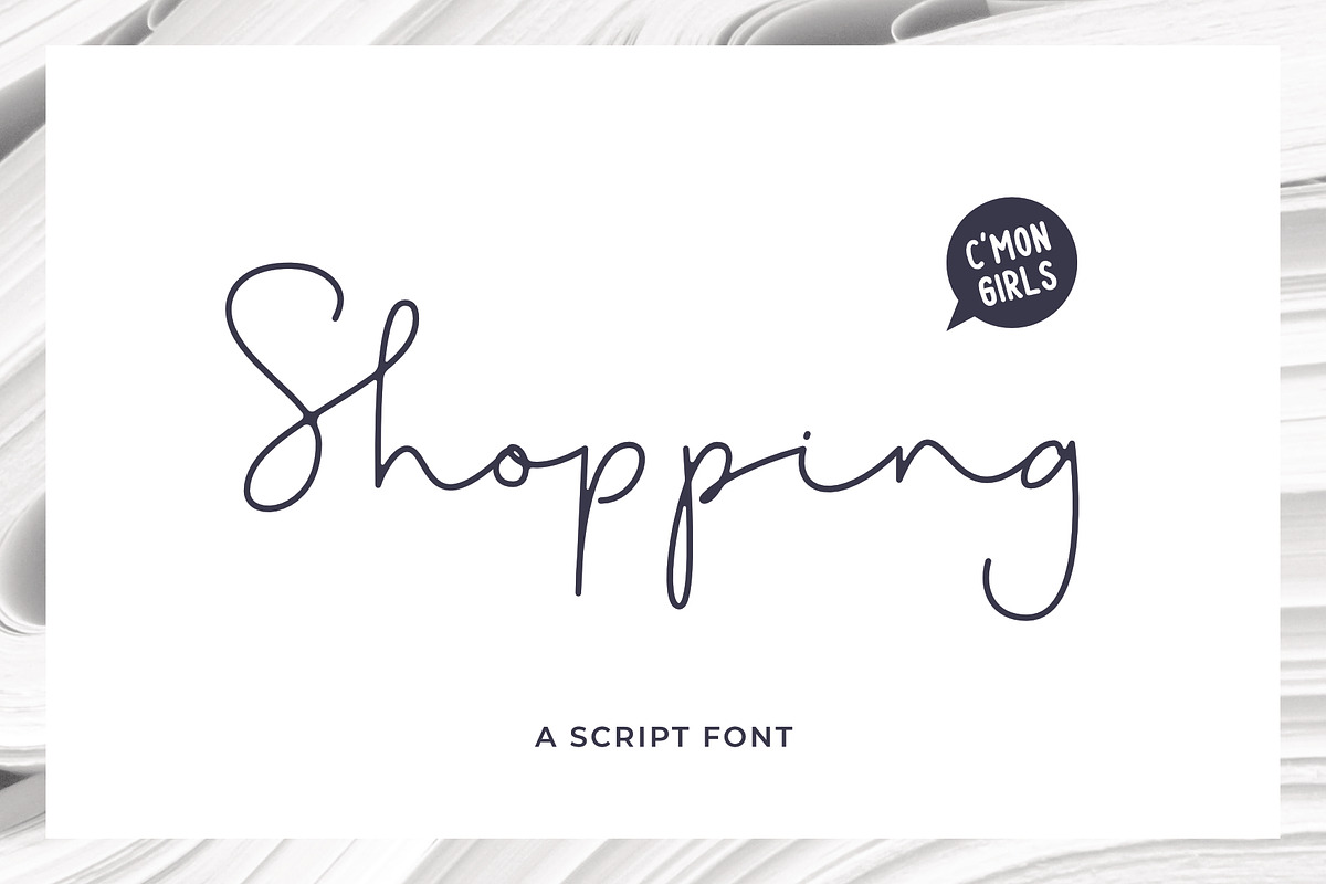 Shopping Font