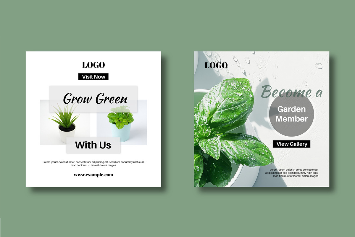 Botanical Social Media Template, a Social Media Template by MightyDesign (Photo 5 of 8)