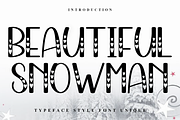 Beautiful Snowman, a Serif Font by FreshTypeINK (Thumbnail 1 of 8)