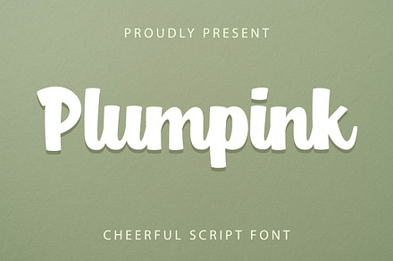 Plumpink - Cheerful Script Font