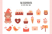 Valentine's day. Cards & Patterns, a Decorative Illustration by Valeria Soloveva (Thumbnail 2 of 17)