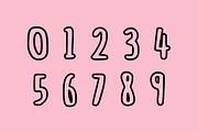 Pink Love outline font, a Handwritten Font by Fourteen Letter (Thumbnail 5 of 6)