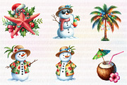 Tropical Christmas Clipart, an Illustration by CreationArt (Thumbnail 5 of 5)
