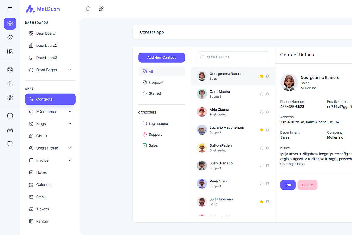 MatDash NextJs Tailwind Admin Theme, a Templates & Theme by AdminMart (Photo 11 of 15)