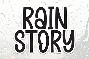 Rain Story Script Font