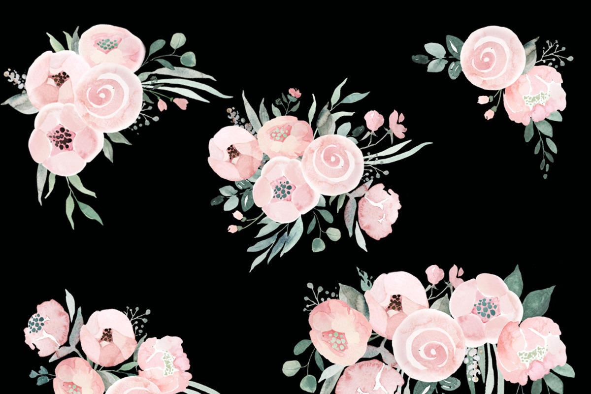 Dusty Pink Roses, a Decorative Illustration by AnnelyBlooms (Photo 6 of 7)