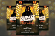 Dj Party Flyer Template, a Flyer Template by Hotpin (Thumbnail 1 of 2)