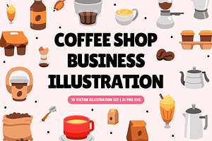 Coffee Shop Business Illustration