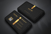 Gold Pro Business Cards, a Business Card Template by Genereux Art (Thumbnail 1 of 4)