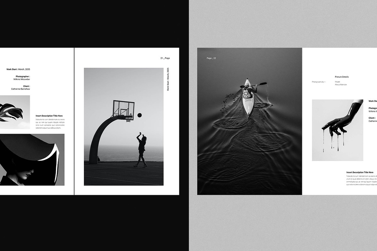 Photography Portfolio Template, a Brochure Template by DesignCrest (Photo 7 of 17)