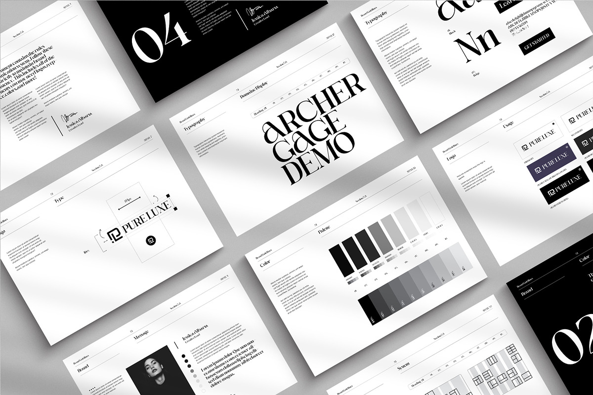 Pure Luxe-Style Guidelines, a Brochure Template by S A N D Y (Photo 7 of 11)