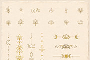 Mystic Lotus Frames & Borders Set, an Object Graphic by Christine Krahl (Thumbnail 2 of 3)
