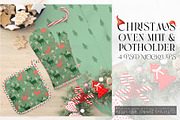 Christmas Oven Mitt & Potholders, a Product Mockup by mock-ups (Thumbnail 1 of 16)