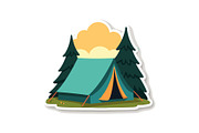 Outdoor Camping Tent Vector Pack, an Object Graphic by Designs_River (Thumbnail 8 of 13)