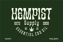 HEMPIST - Psychedelic Typeface