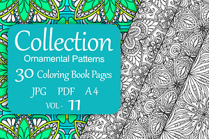 Patterns for coloring PDF,JPG vol-11, a Brochure Template by dnapslvsk