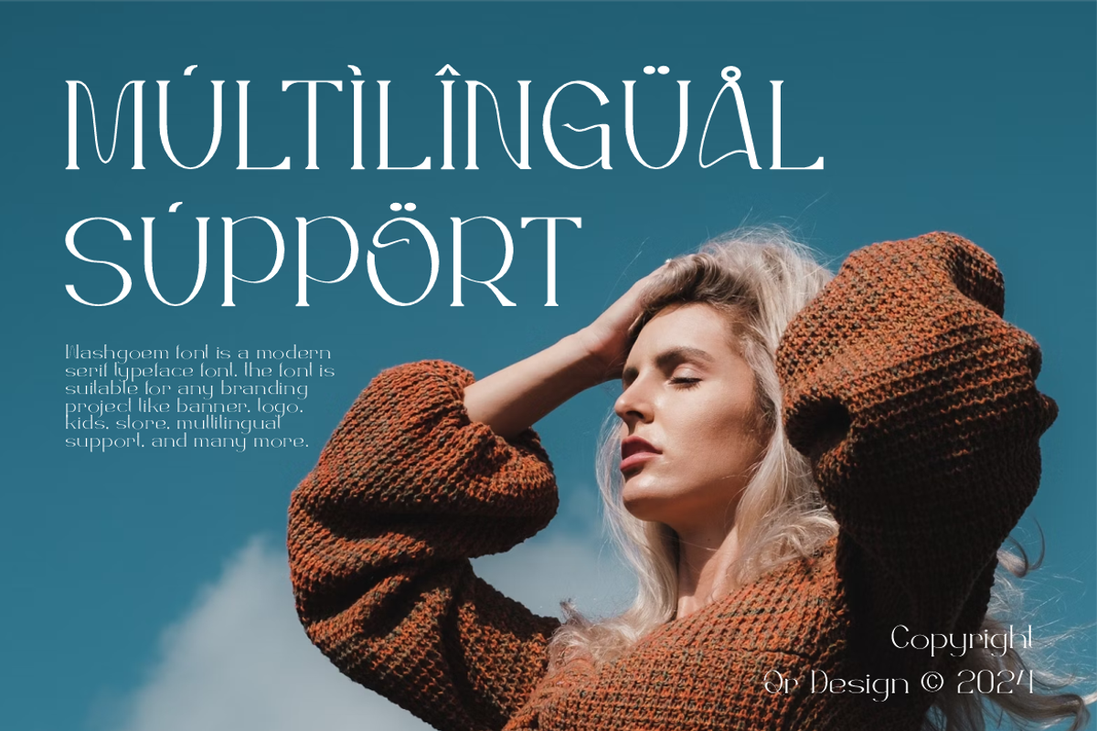 Washgoem - Modern & Serif Typeface, a Serif Font by QR Design Studio (Photo 3 of 10)
