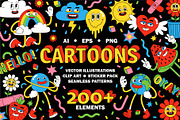 Cartoon Illustrations & Patterns, an Illustration by Martyshova (Thumbnail 1 of 16)